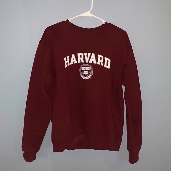 maroon harvard sweatshirt